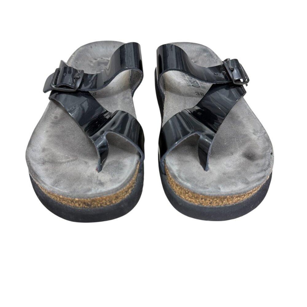 Mephisto Helen Patent Leather Thong Women's Sandals Size 38 / USA 8 - Picture 3 of 8